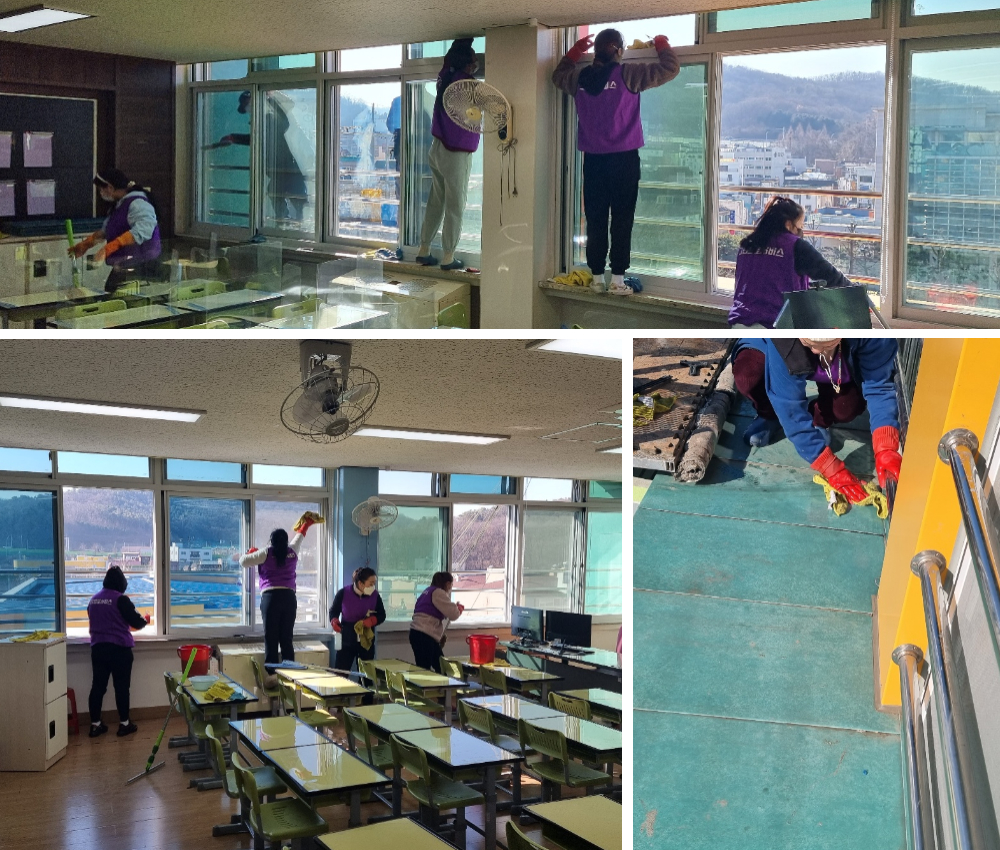 의정부 학교 창문과 창틀청소 서비스 - 완벽한 청결을 위해 관한 작업사진입니다.