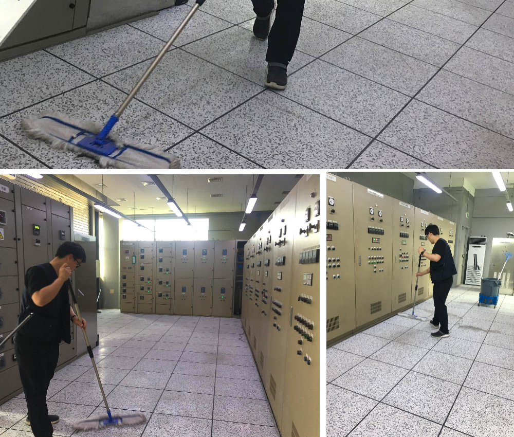 의정부 전산실 청소 - 화재로부터 안전한 데이터 환경 유지 관한 작업사진입니다.